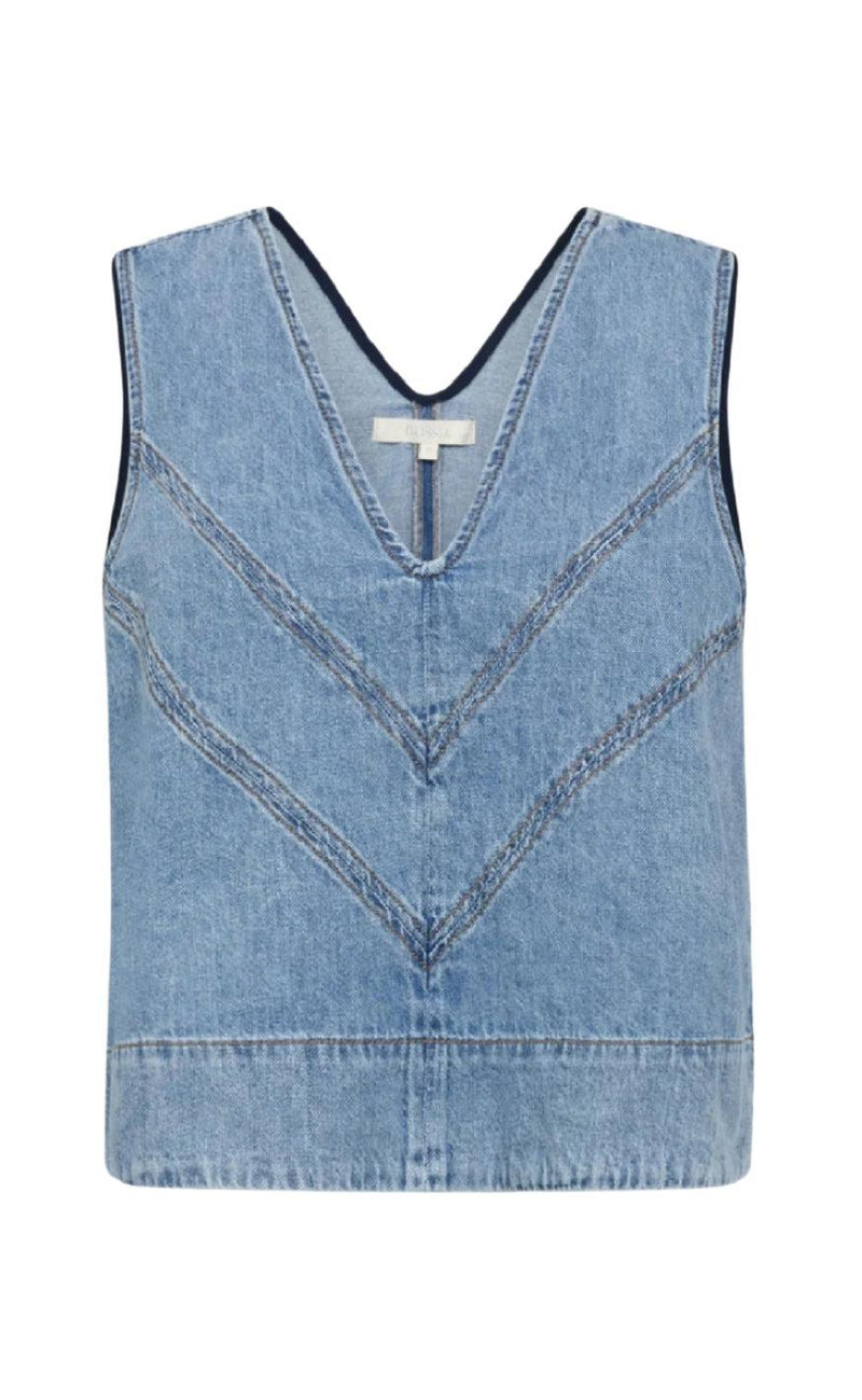 Gossia Top - Chalina - Denim Blue