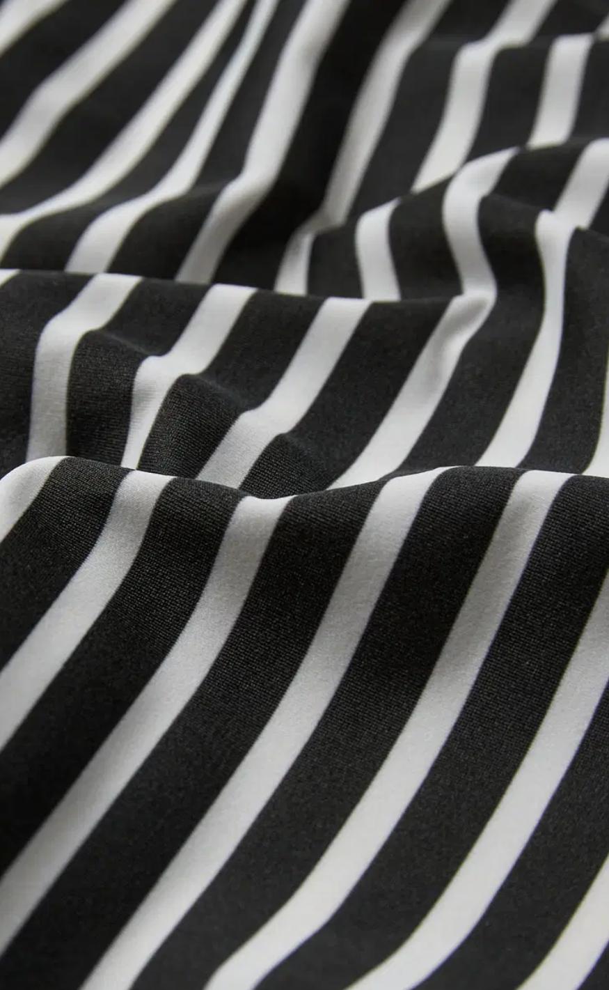H2O Badedragt - Stripe Swim - Black