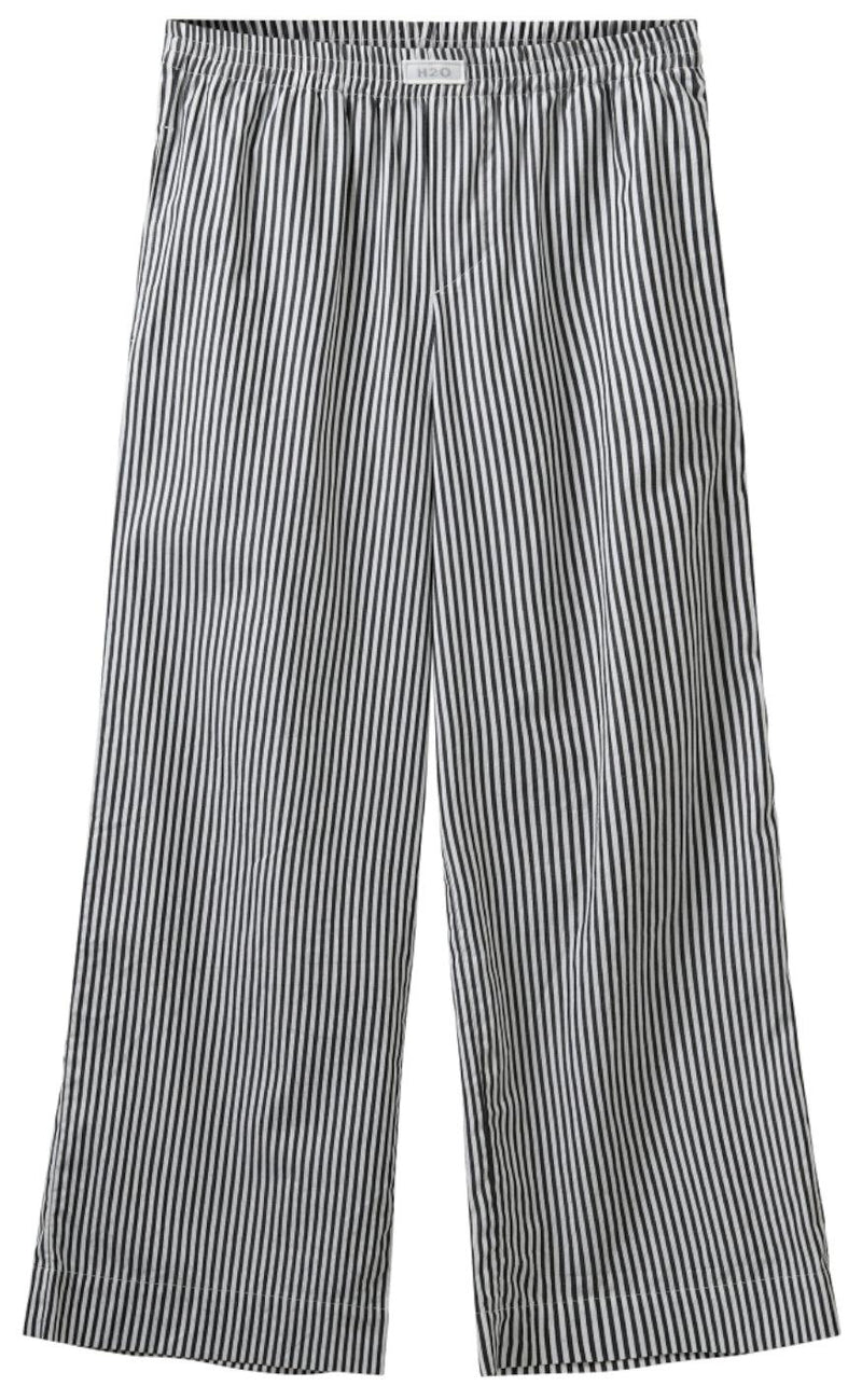 H2O Bukser - Rønne Essential - Black/White Stripe