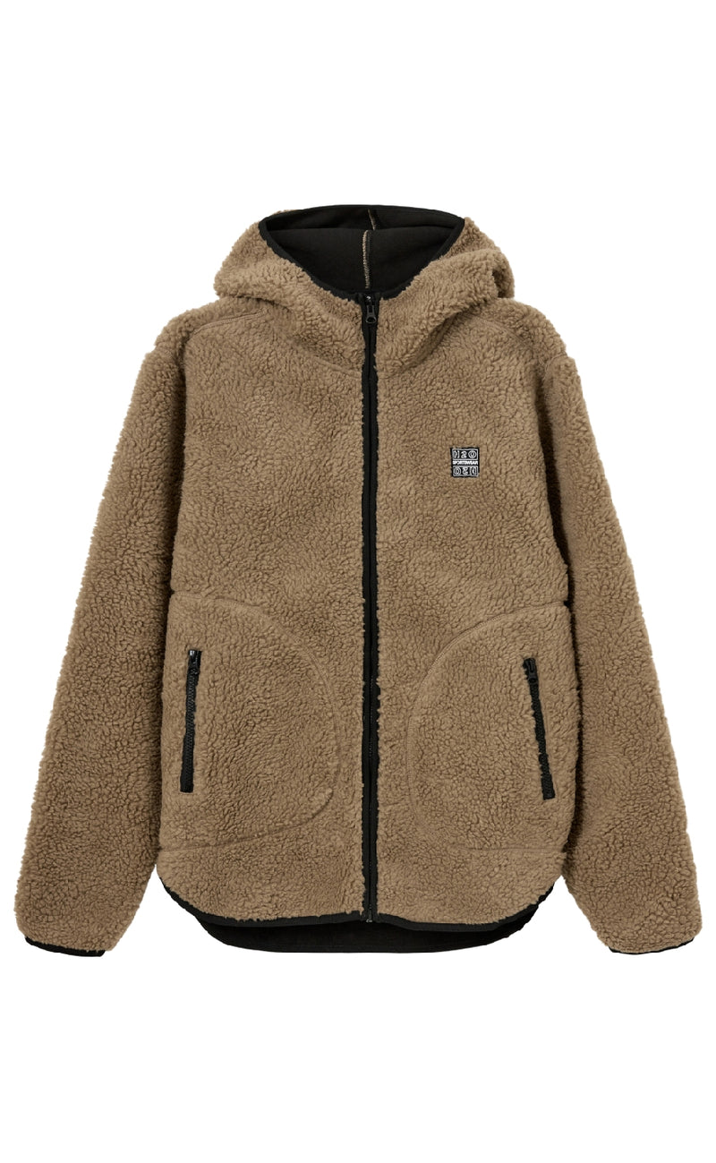 H2O Jakke - Langli Hooded Pile - Oak