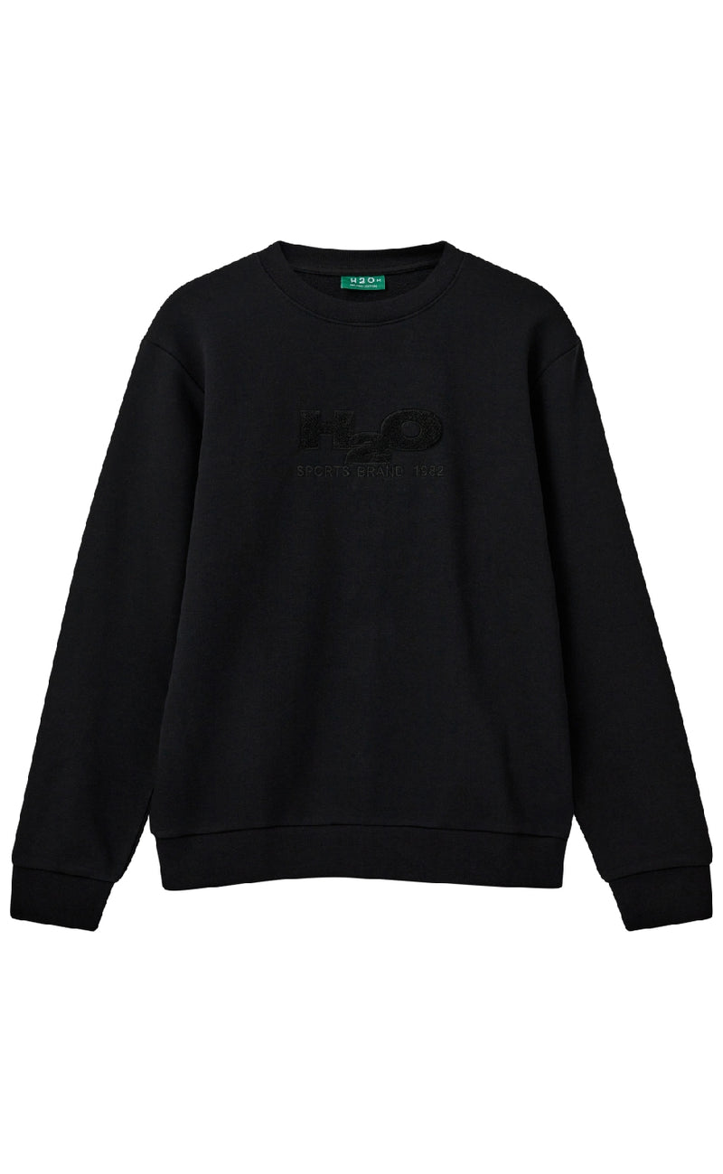 H2O Sweatshirt - Logo O'neck - Black