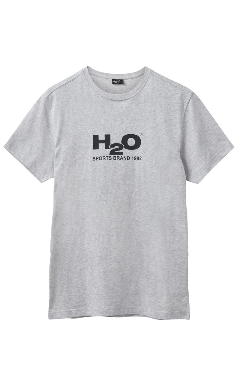 H2O T-Shirt - Logo - Lt. Grey Mel/Black