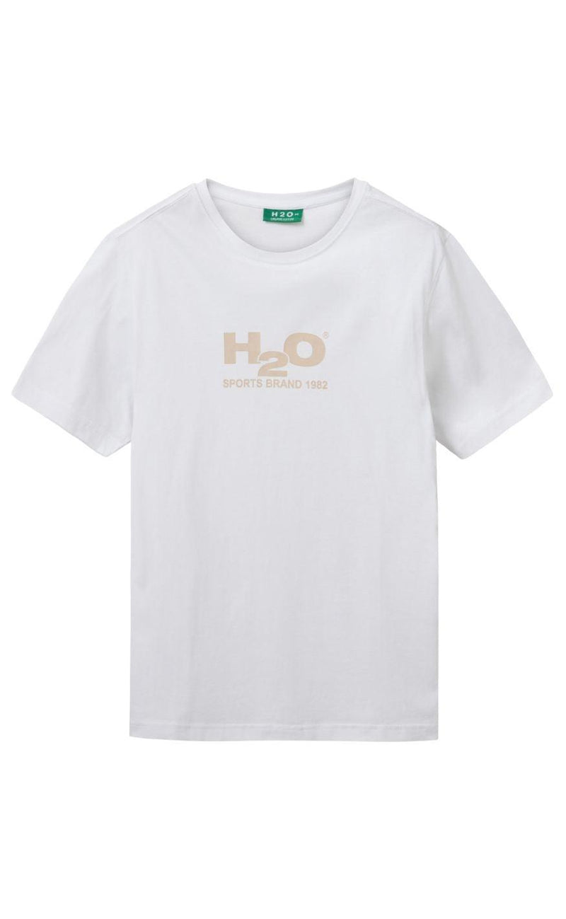 H2O T-Shirt - Logo - White/Chalk