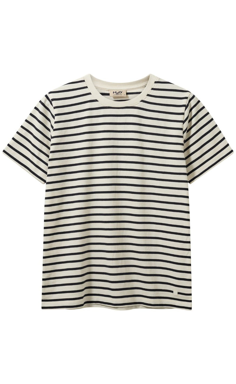 H2O T-Shirt - Skagen Striped - Cream White/Navy