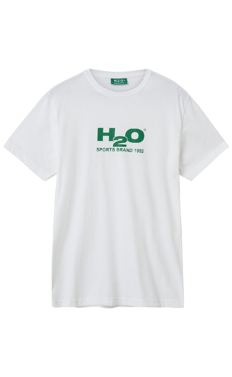 H2O T-shirt - Logo - White/Cactus