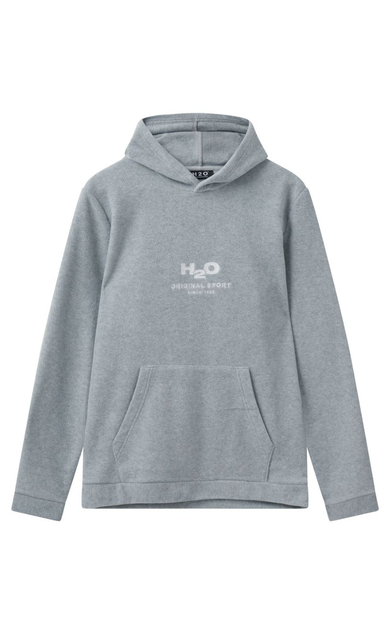 H2O Trøje - Blåvand Fleece Hoodie - Grey Mel