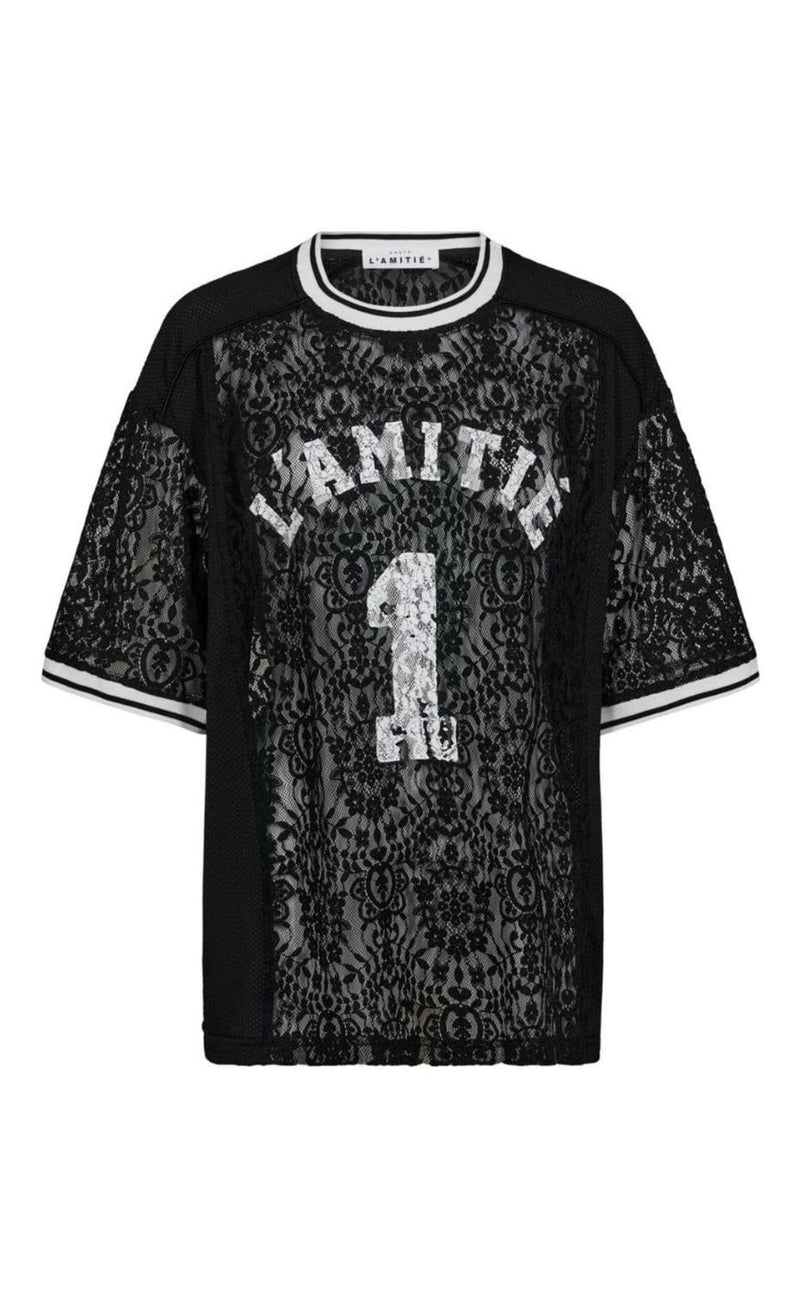 Haute L'Amitié T-Shirt - Lace Football - Black