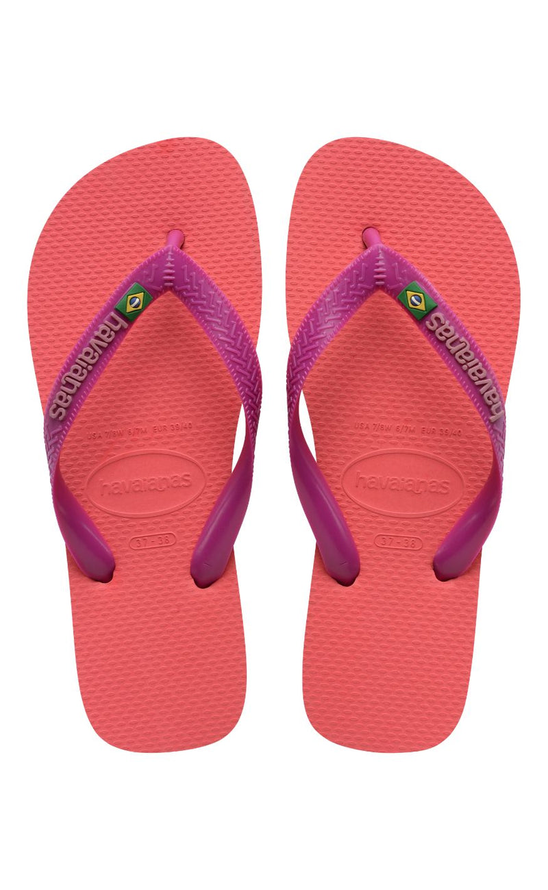 Havaianas Klipklapper / Sandal - Brasil Logo - Coral Pink