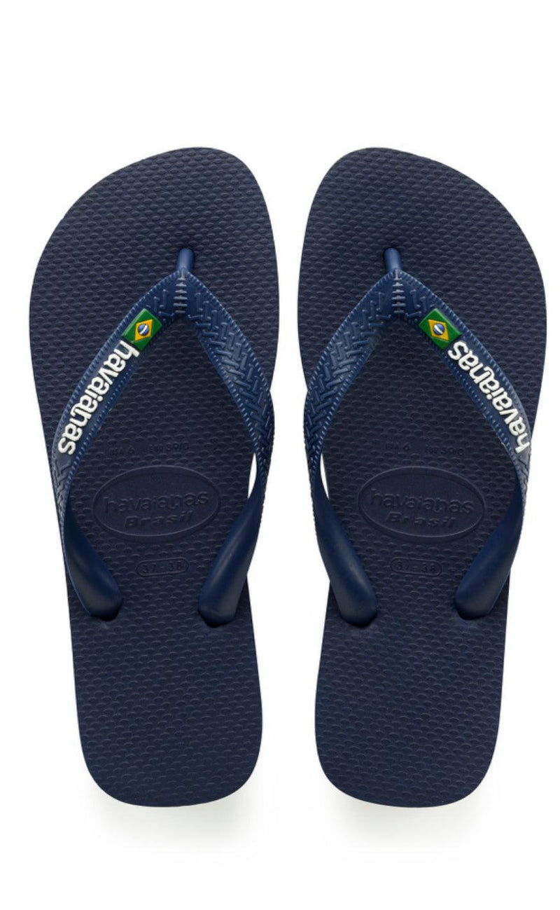 Havaianas Klipklapper / Sandal - Brasil Logo - Navy Blue