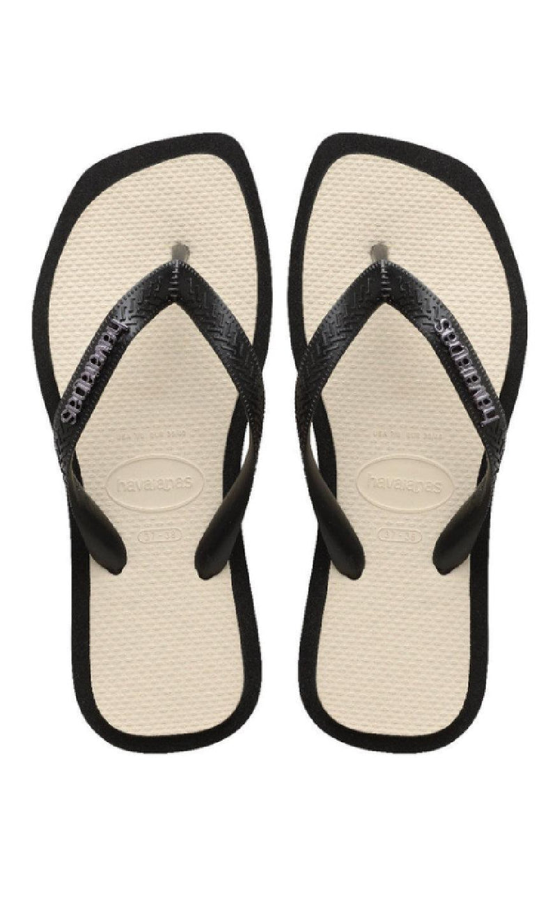 Havaianas Klipklapper / Sandal - Top Square Fusion - Black