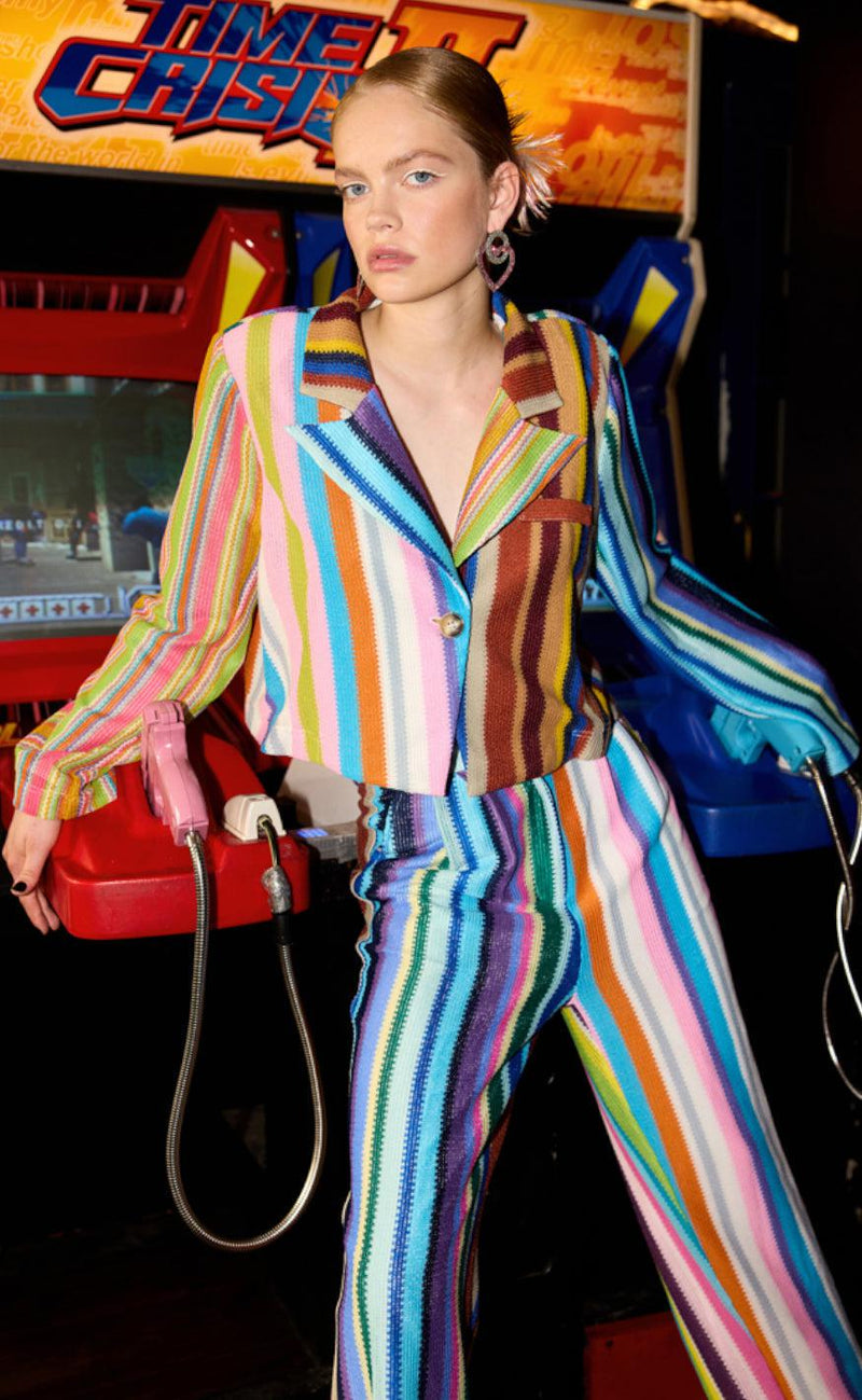 Hunkøn Blazer - Lotta - Mix Stripe