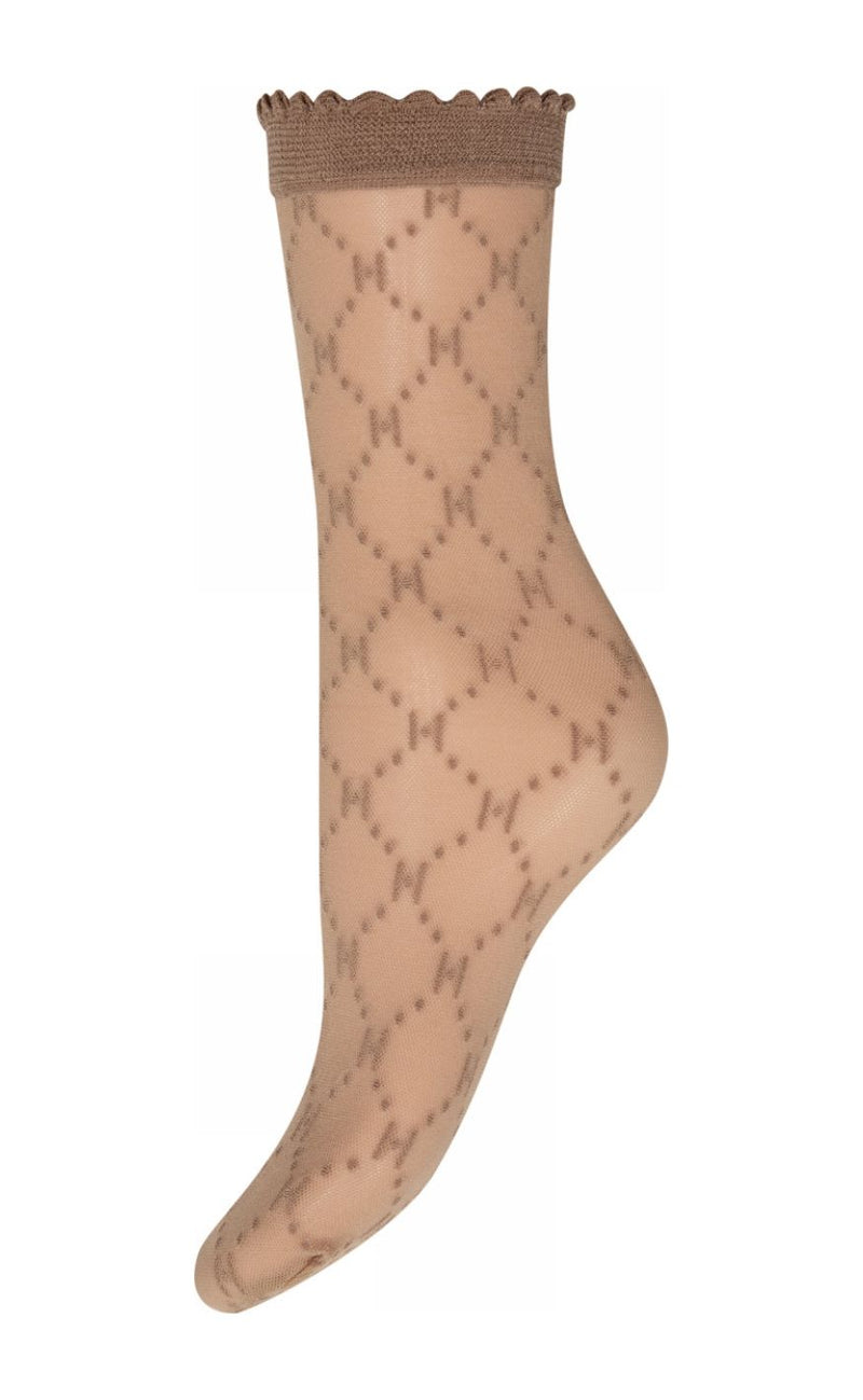 Hype The Detail Strømper - Logo 25 Denier - Beige