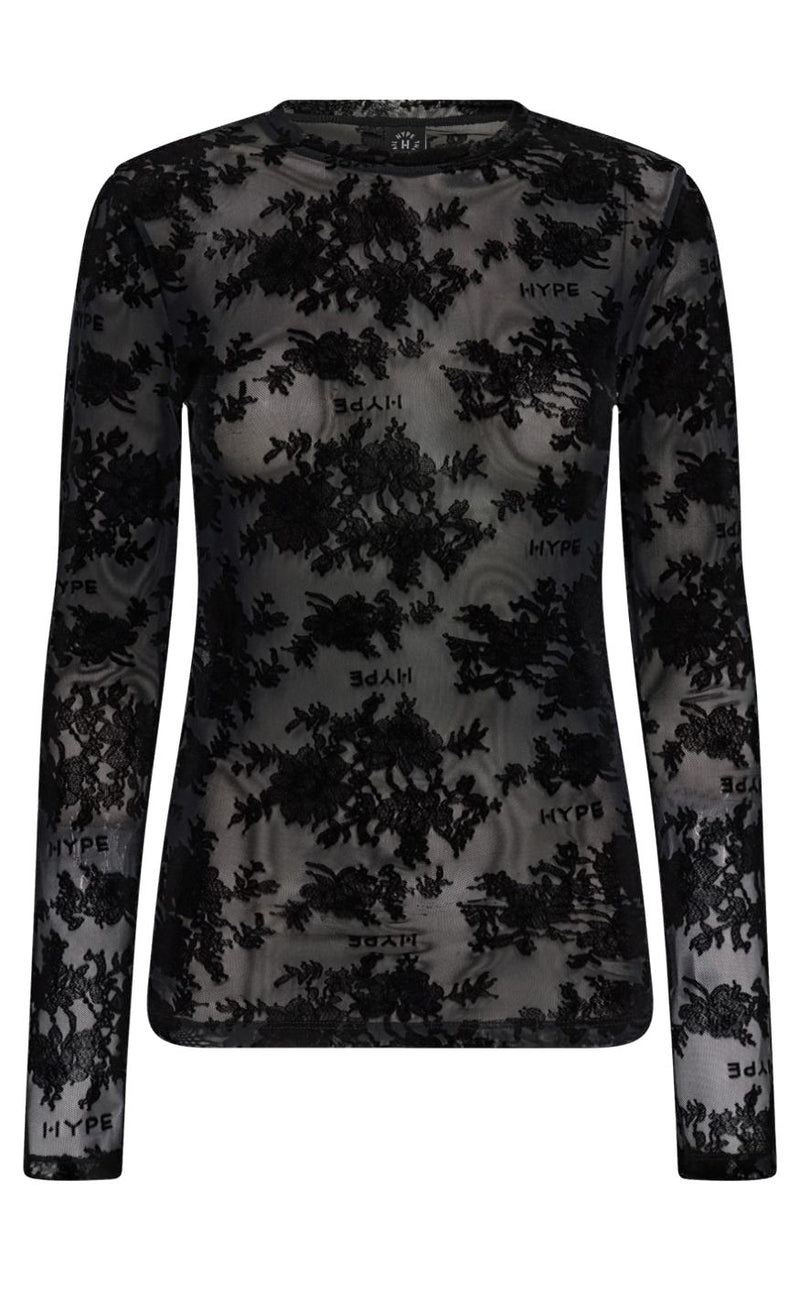 Hype The Detail Top - 14 - Black