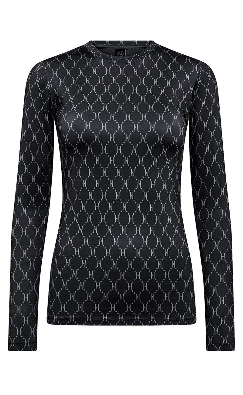 Hype the Detail Bluse - Printed 14 - Black
