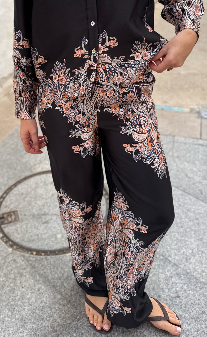 Liberte Bukser - Wennise - Black Paisley
