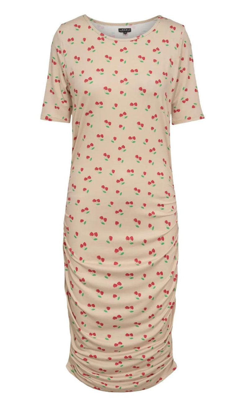 Liberte Kjole - Alma - Sand Heart Cherry