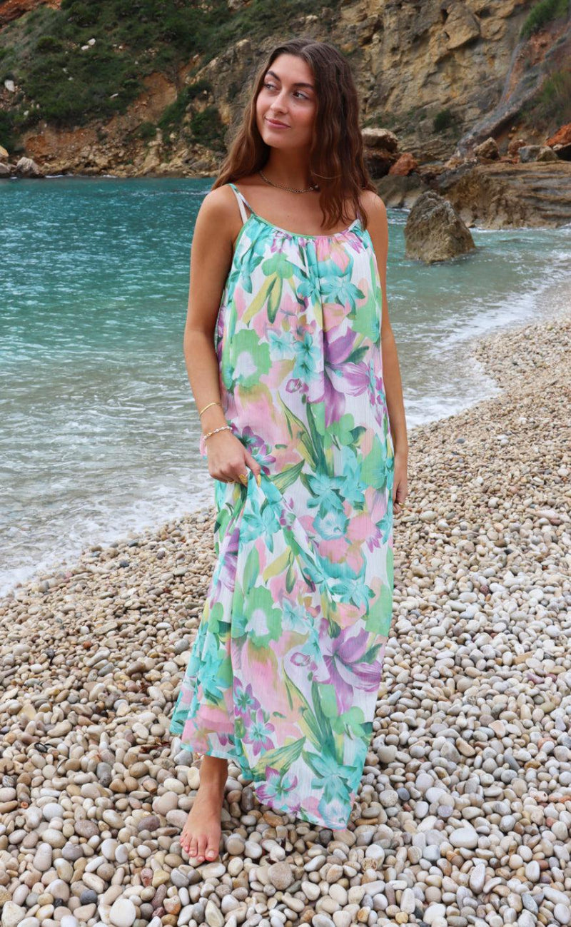 Liberte Kjole - Milla Strap - Pastel Flower
