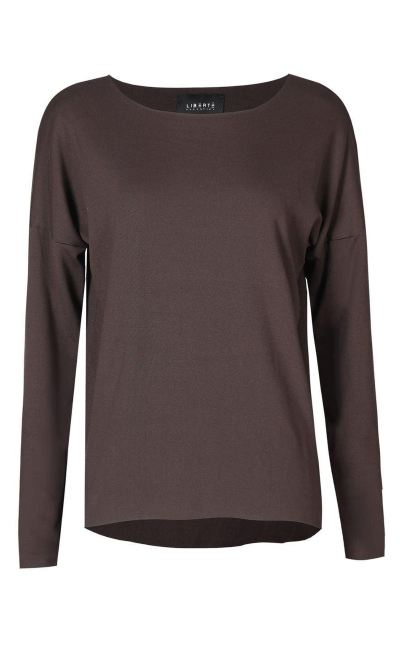 Liberte Top - Alma Fleece - Dark Chocolate
