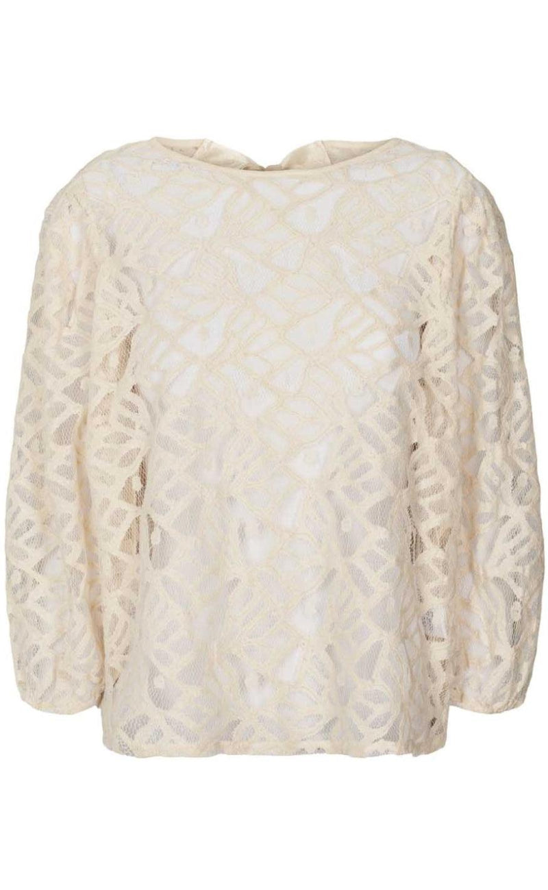 Lollys Laundry Bluse - Bergen - Creme
