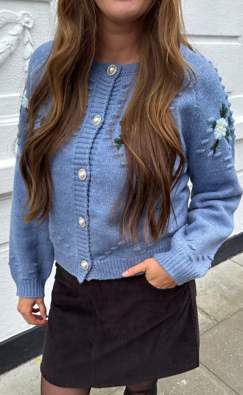 Lollys Laundry Cardigan - Gracelynn LL - Blue Melange