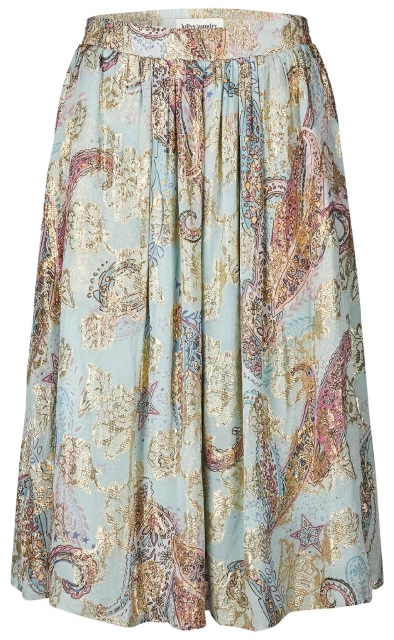 Lollys Laundry Midi Nederdel - Ella - Light Blue
