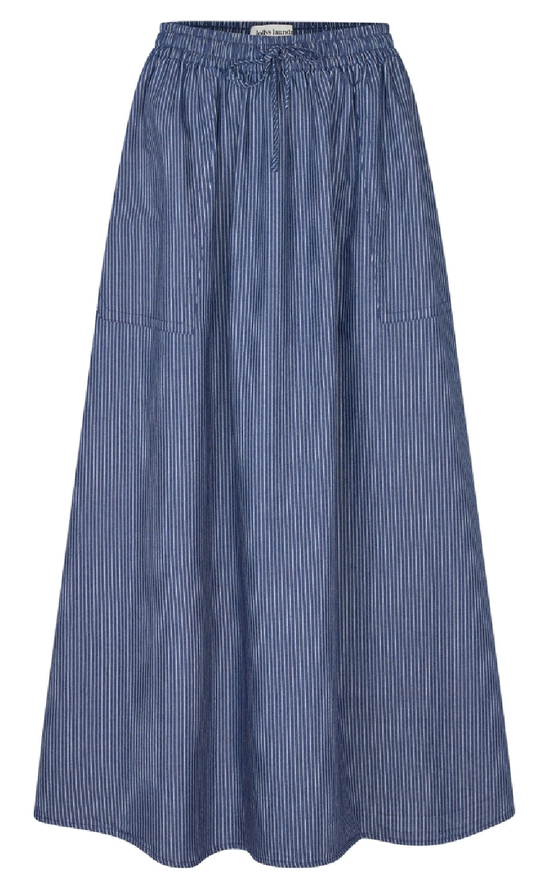 Lollys Laundry Nederdel - Akane Maxi - Dark Blue