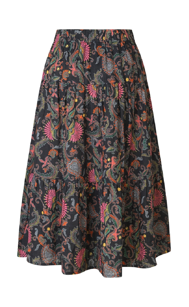 Lollys Laundry Nederdel - Morning LL Midi - Flower Print