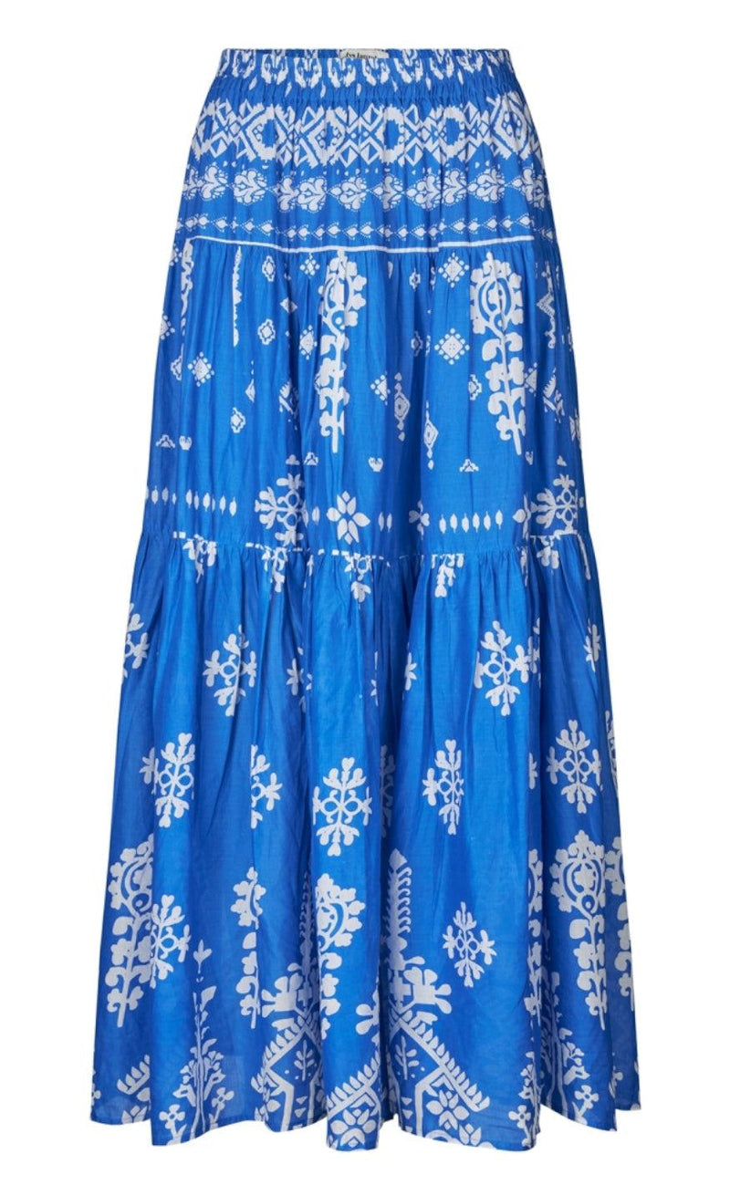 Lollys Laundry Nederdel - Sunset - Blue