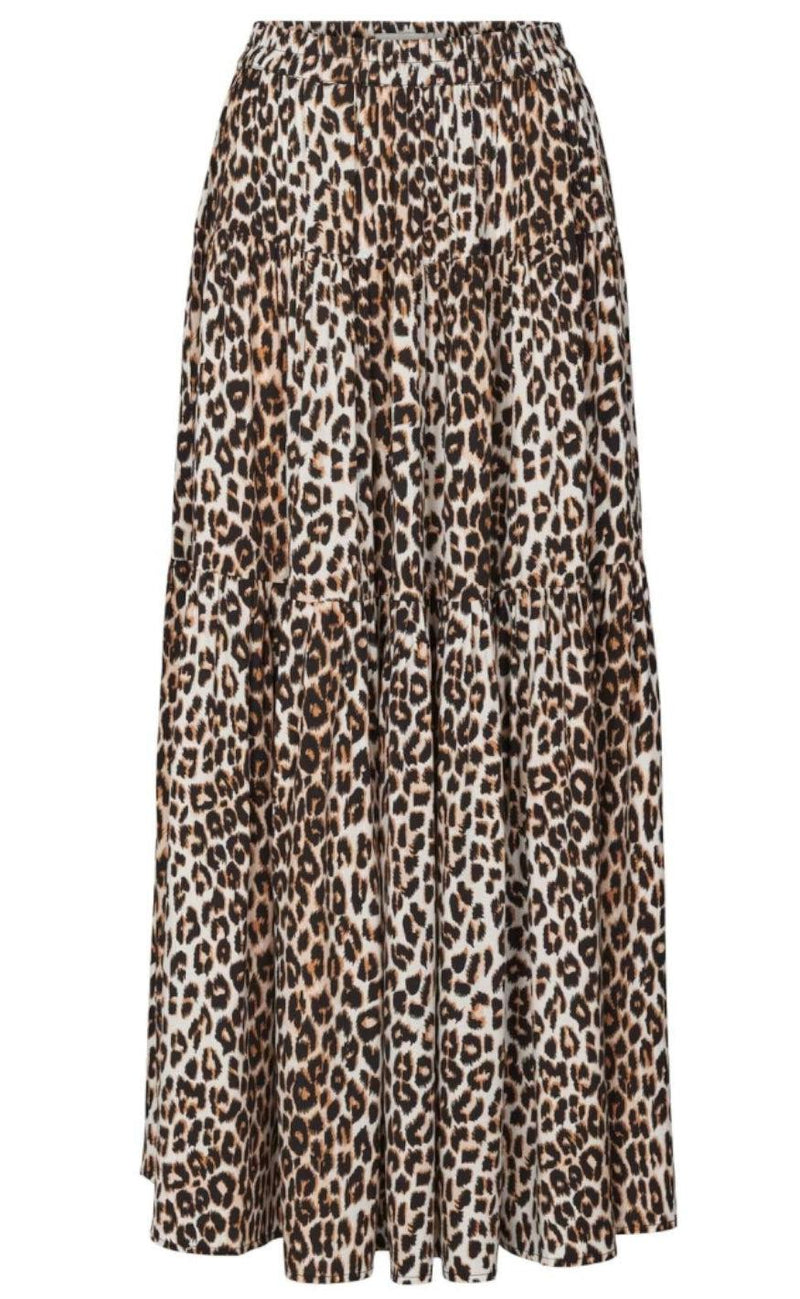 Lollys Laundry Nederdel - Sunset - Leopard Print