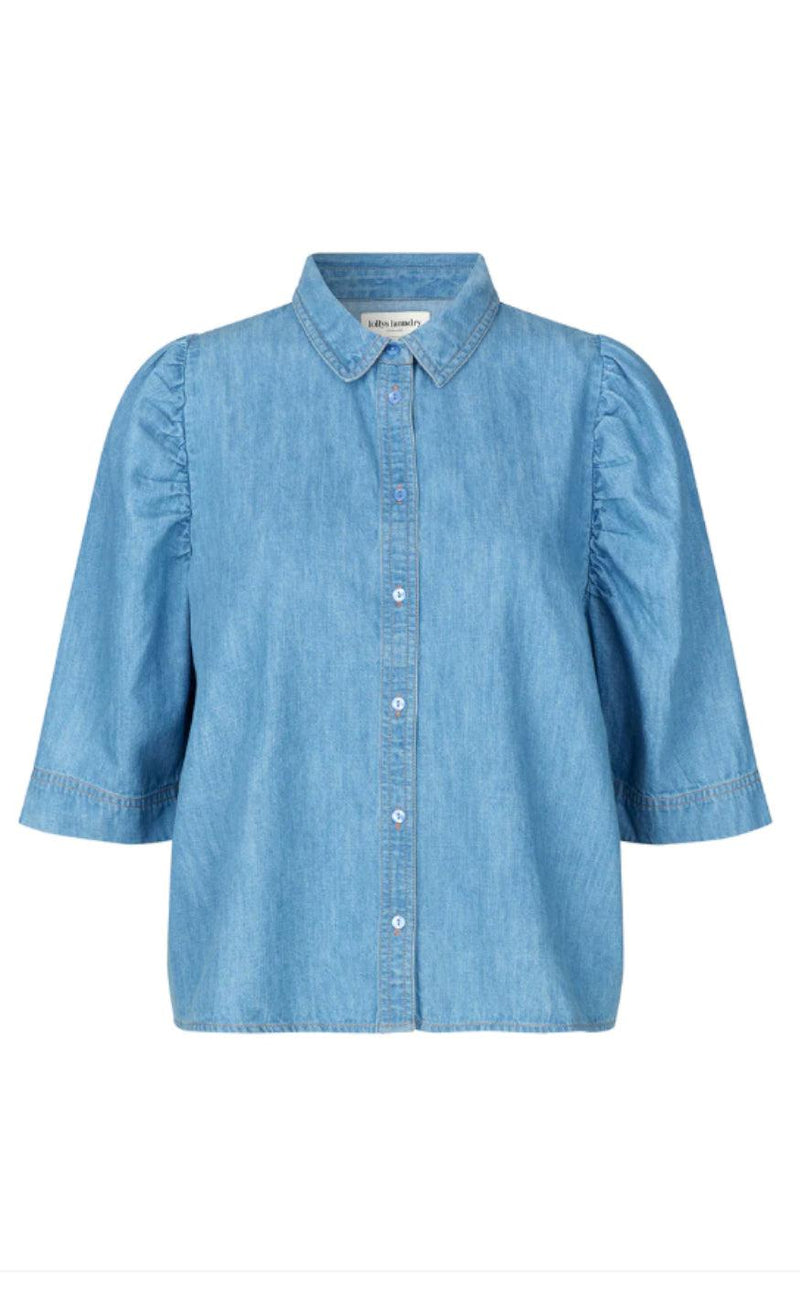Lollys Laundry Skjorte - Bono - Light Blue