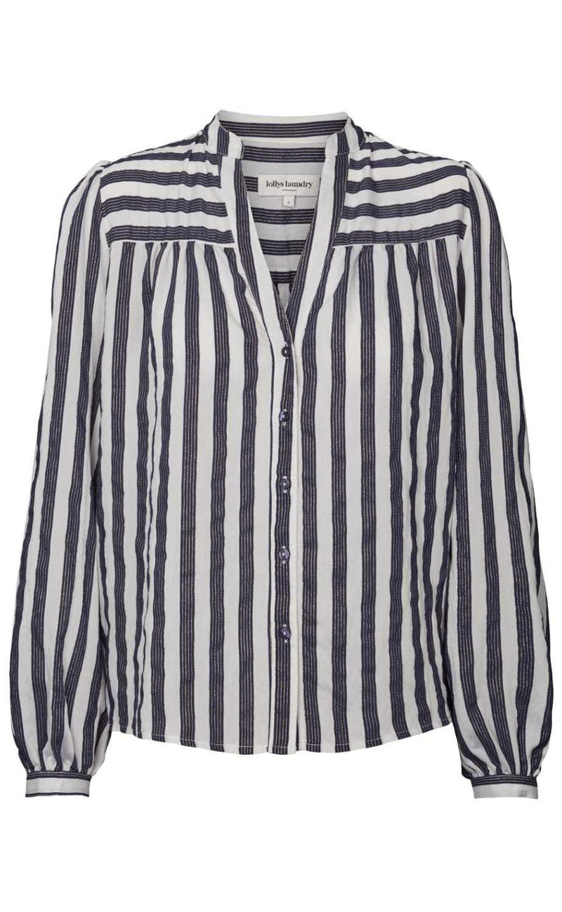 Lollys Laundry Skjorte - Elif - Dark Blue