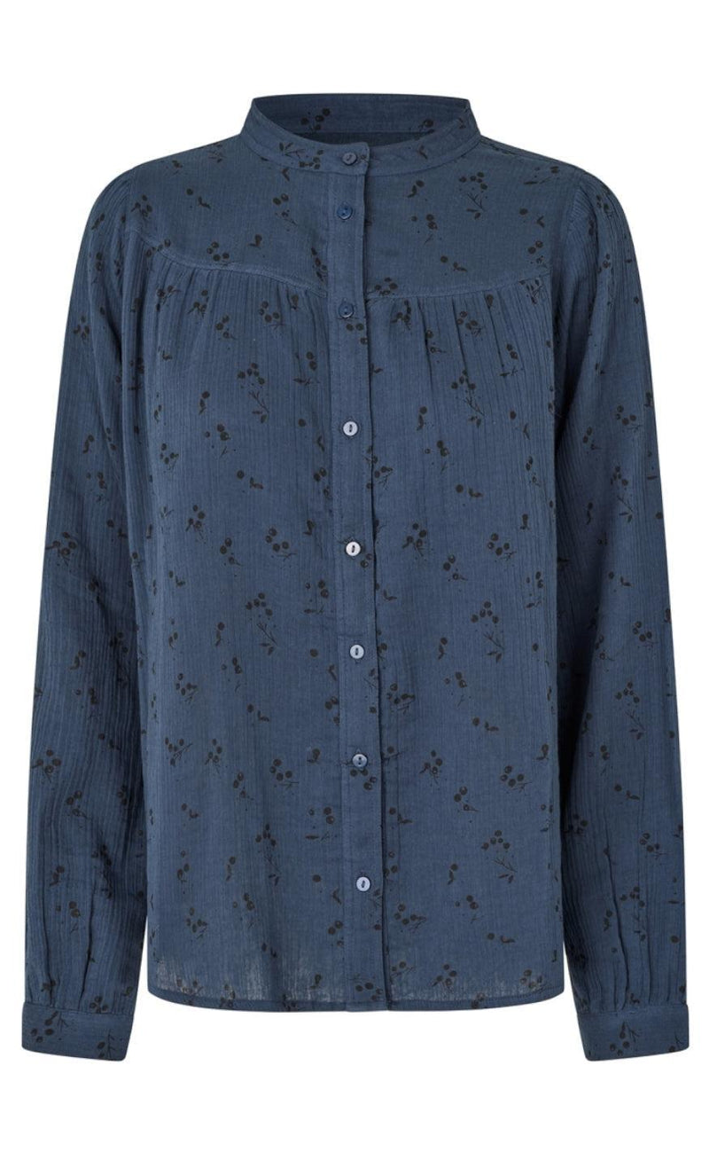 Lollys Laundry Skjorte - Nicky - Dark Blue