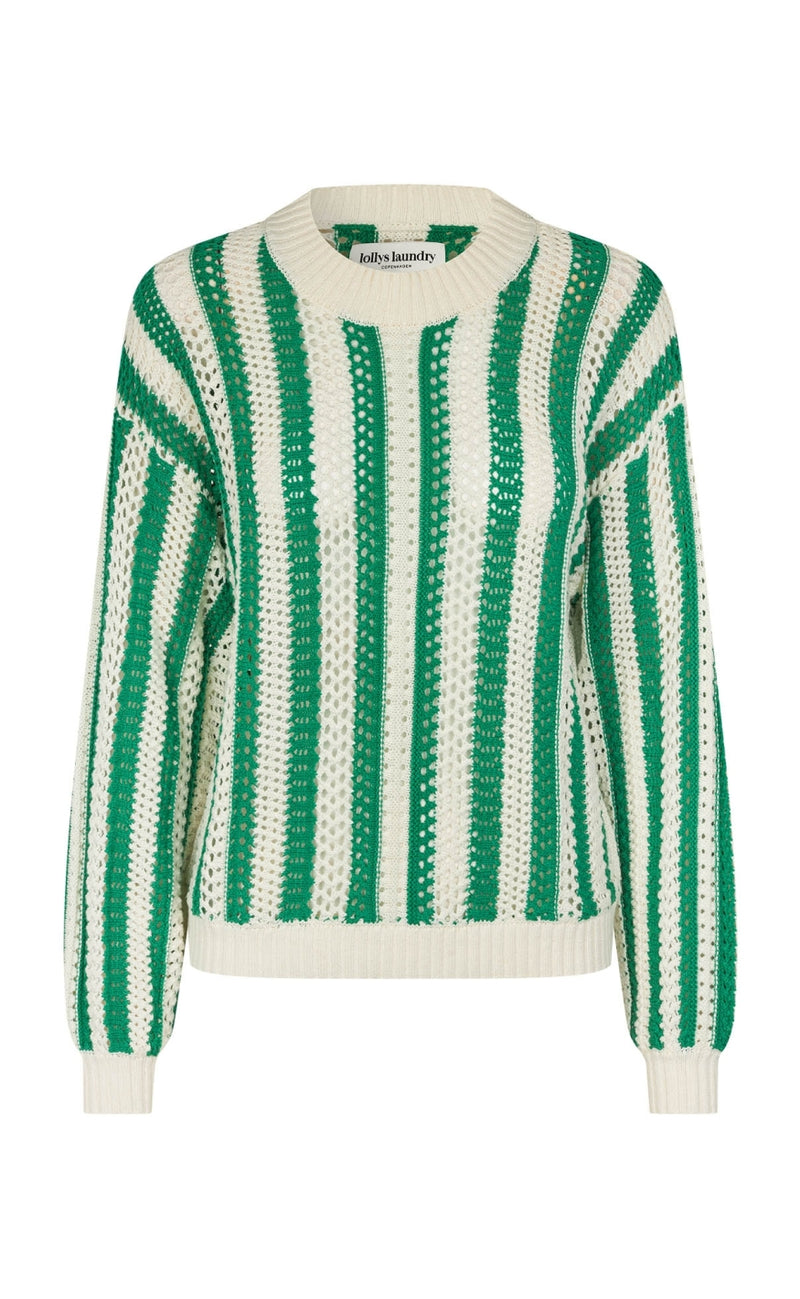 Lollys Laundry Striktrøje - Lusa - Green