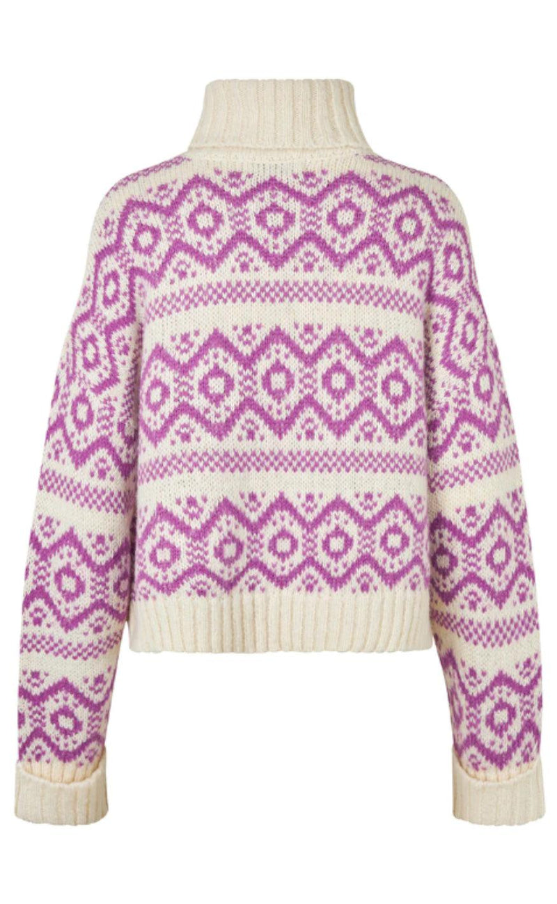 Lollys Laundry Trøje - Sina - Dark Lavender
