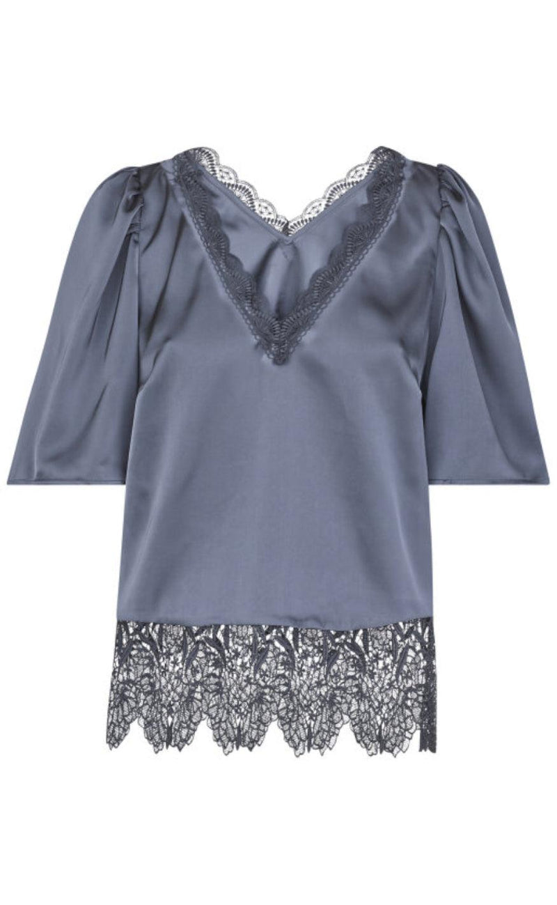 Love & Divine Bluse - Love1079 - Grey/Black