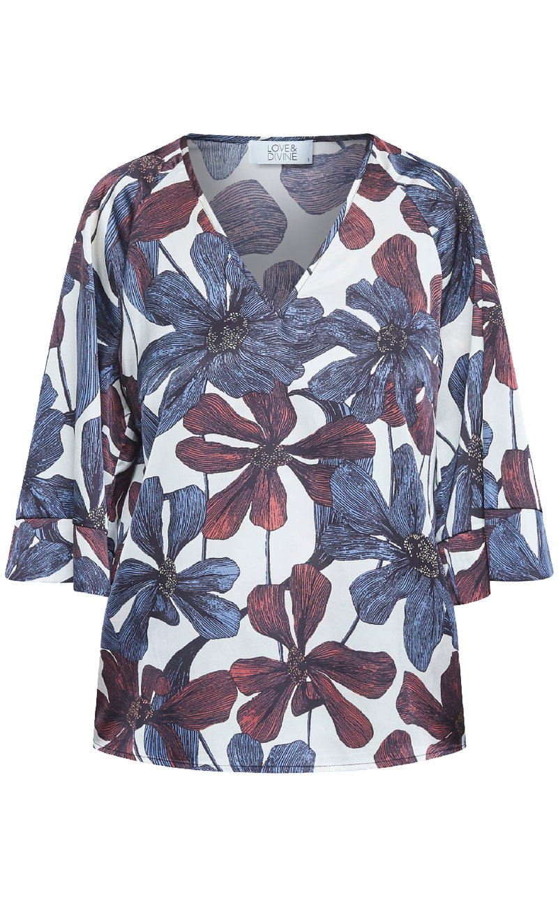 Love & Divine Bluse - Love1380 - Flower