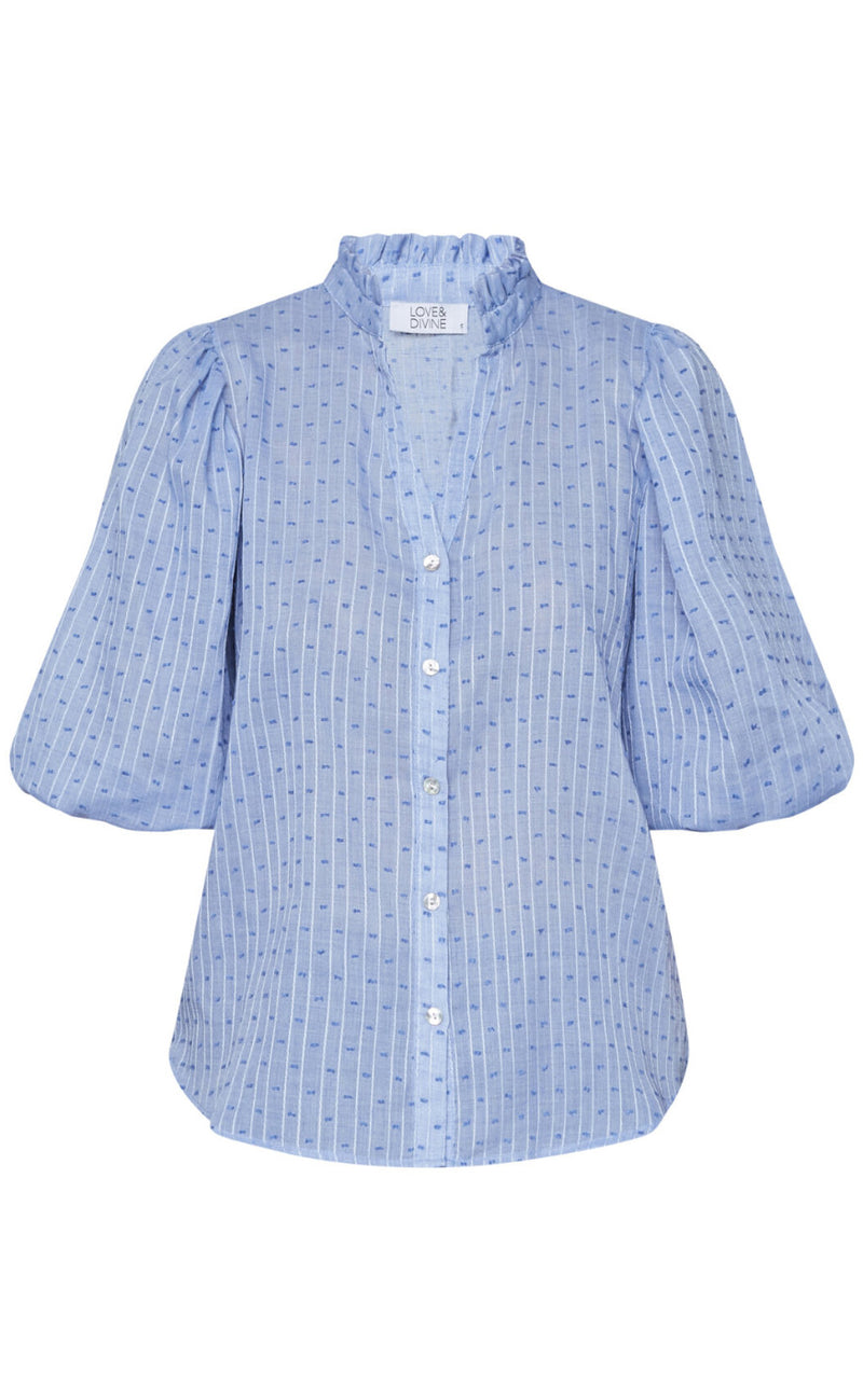 Love & Divine Bluse - Love456-7 - Blue Dot
