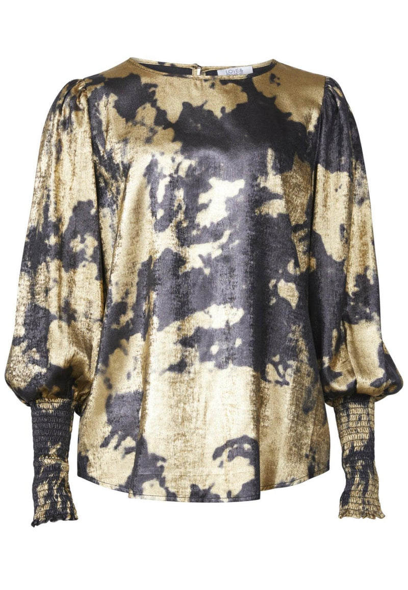 Love & Divine Bluse - Love738-15 - Black/Gold