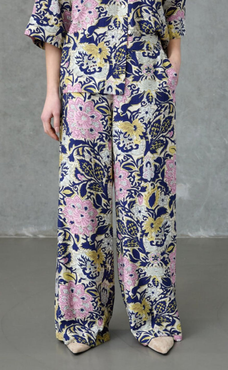 Love & Divine Bukser - Love1176-6 - Navy Paisley