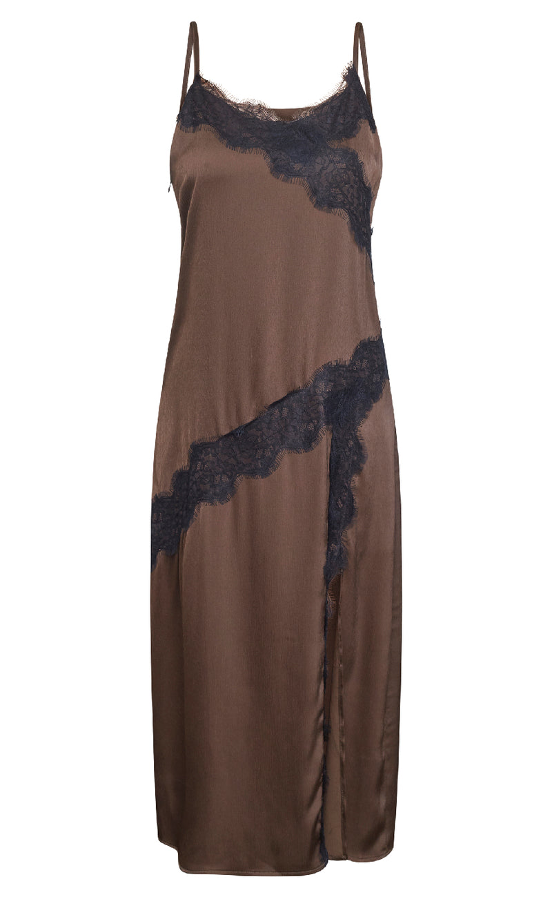 Love & Divine Kjole - Love1356 - Chocolate/Black