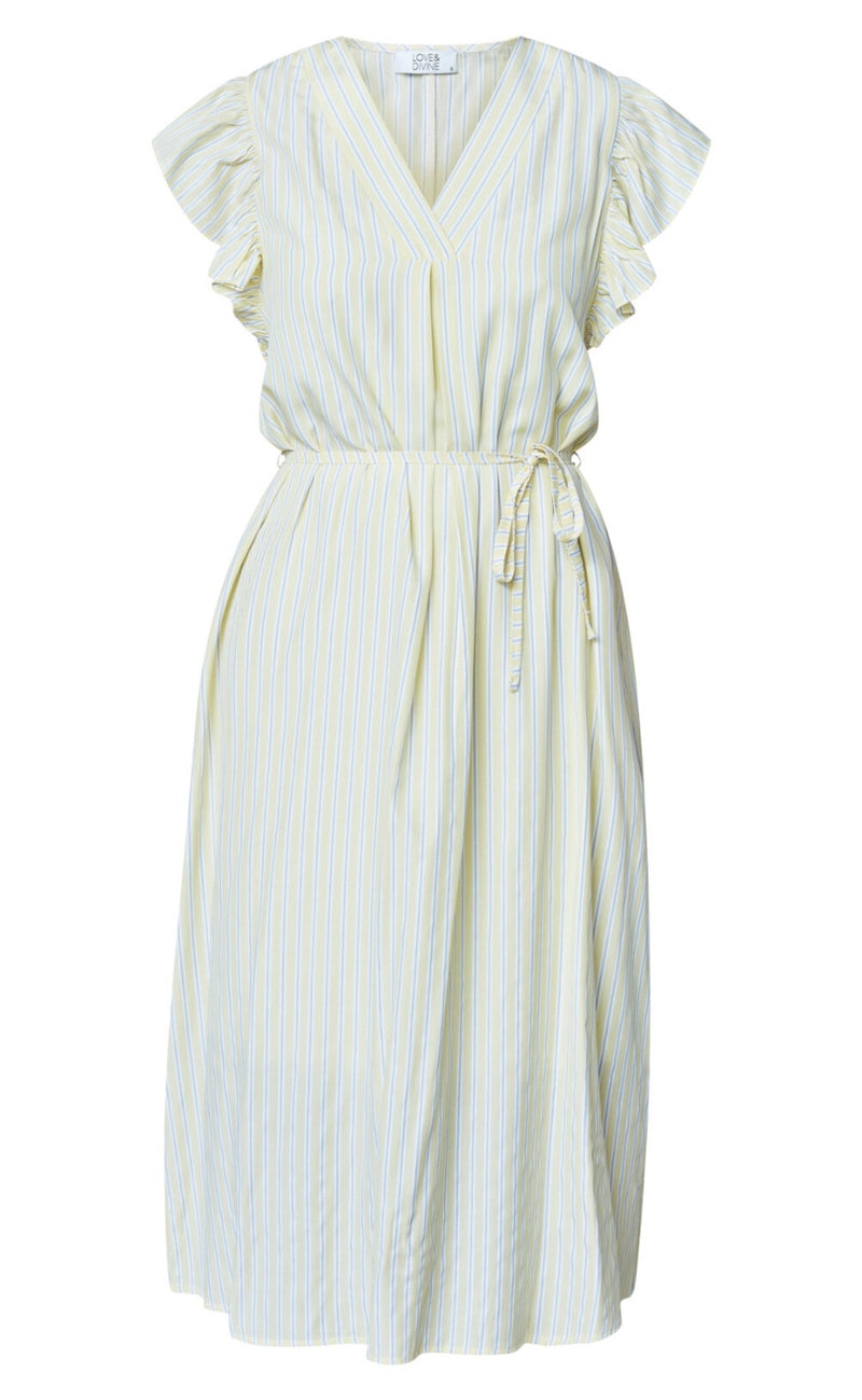 Love & Divine Kjole - Love1383 - Baby Banana/Stripe