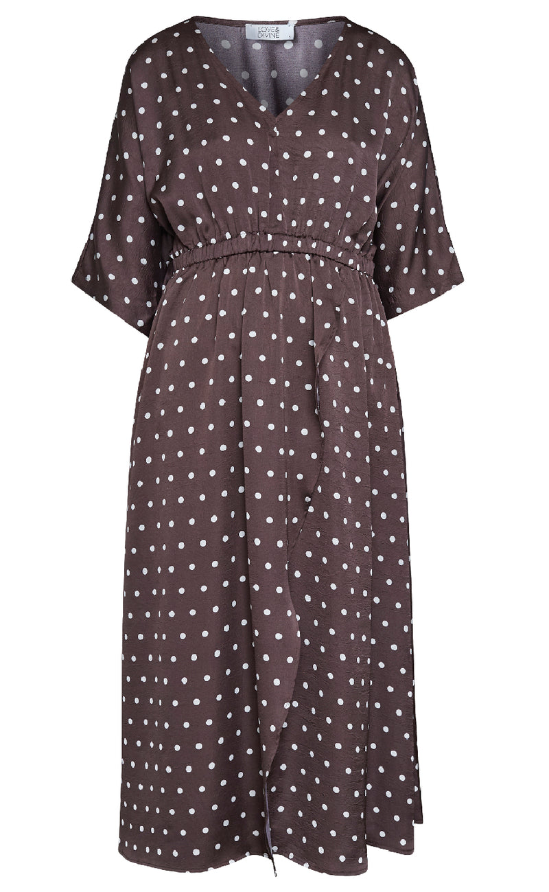 Love & Divine Kjole - Love1386 - Brown/Dot