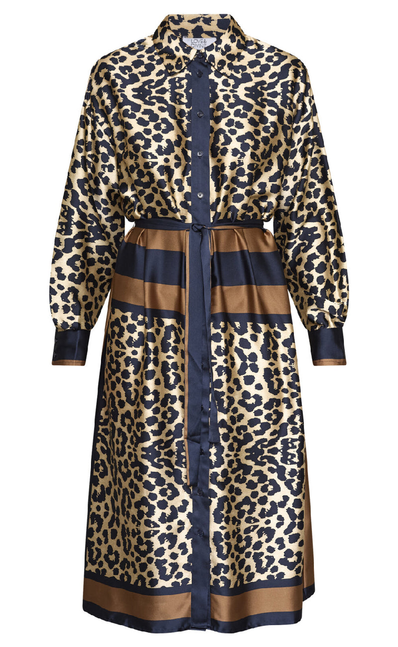 Love & Divine Kjole - Love1394 - Navy Leo