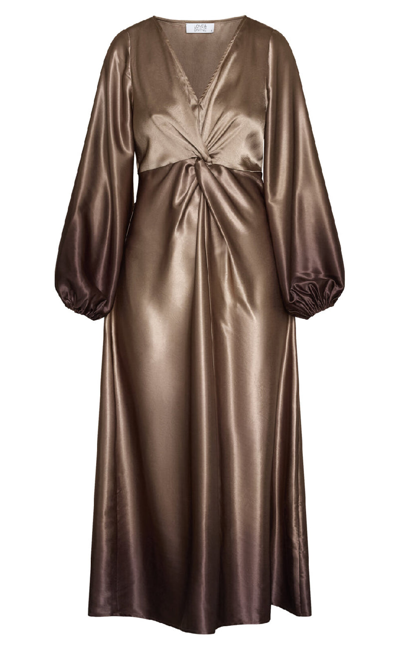 Love & Divine Kjole - Love1404 - Brown Comb.