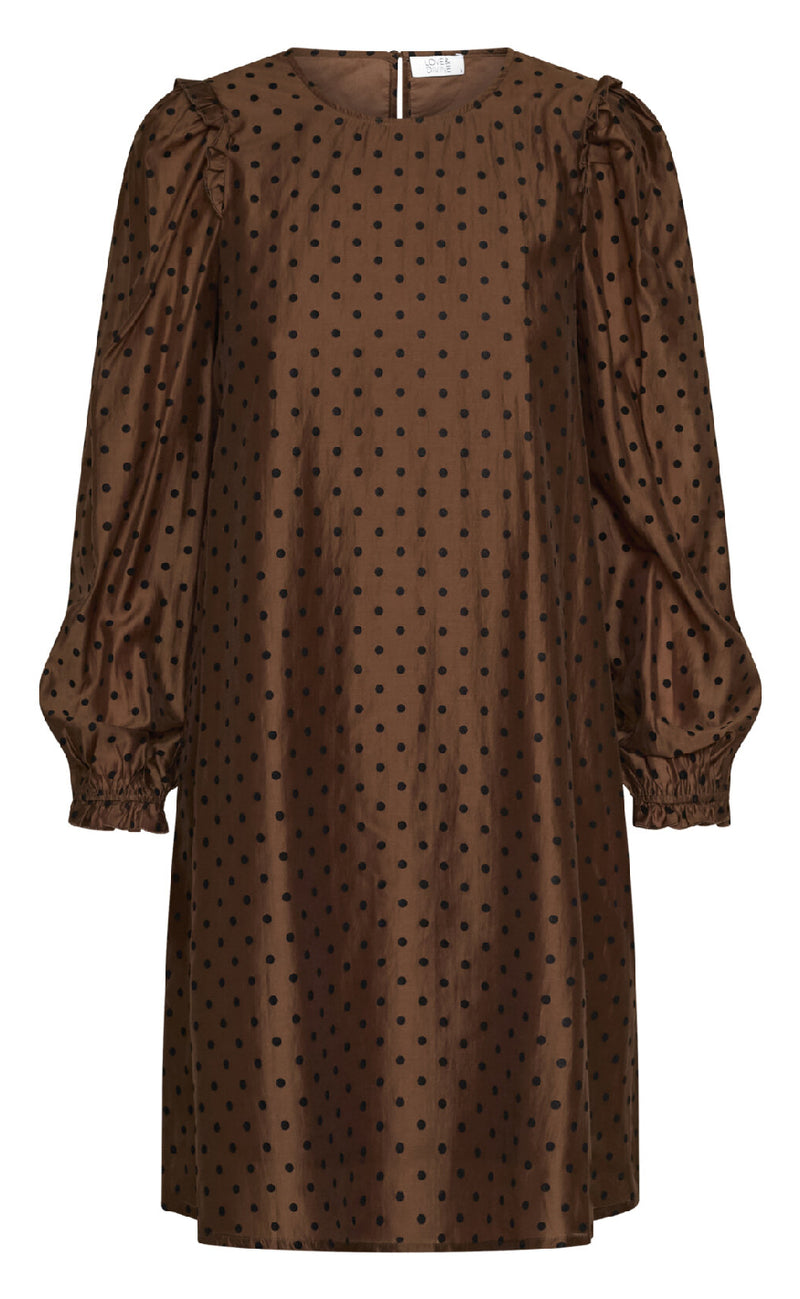 Love & Divine Kjole - Love870-3 - Chocolate/Dot