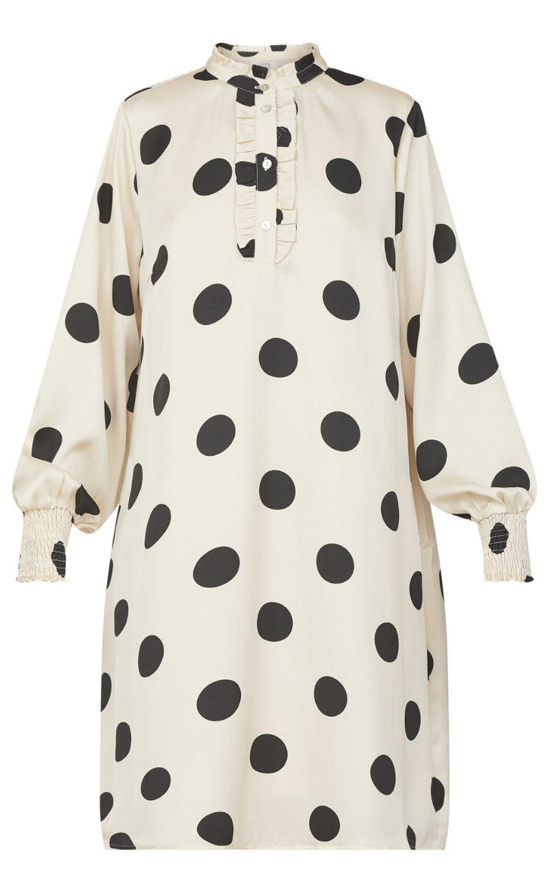 Love & Divine Kjole - Love876-6 - Cream Dot