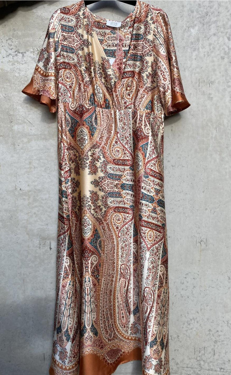 Love & Divine Kjole - love1134-2 - Burned Paisley