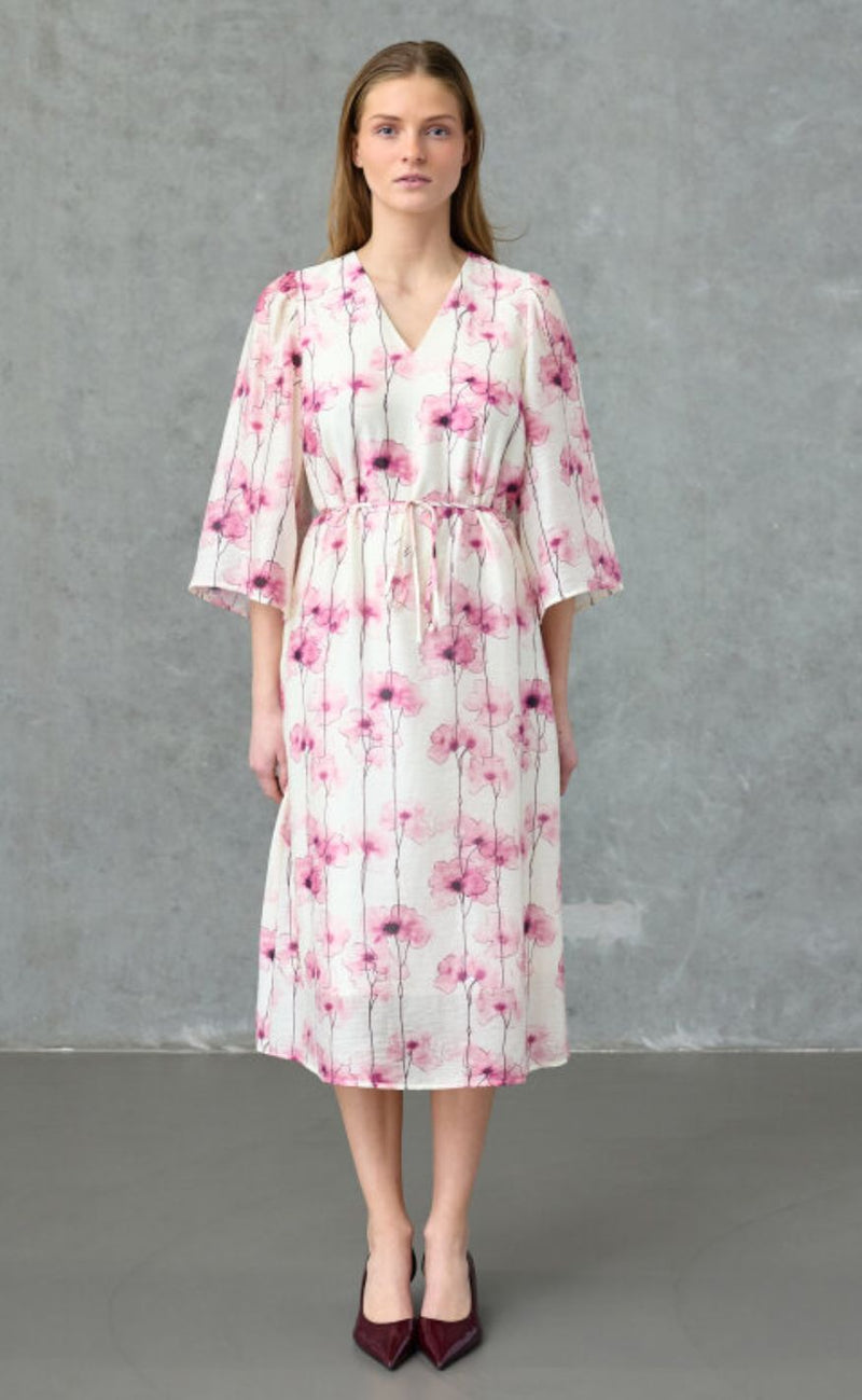 Love & Divine Kjole - love1444-1 - Pink Flower