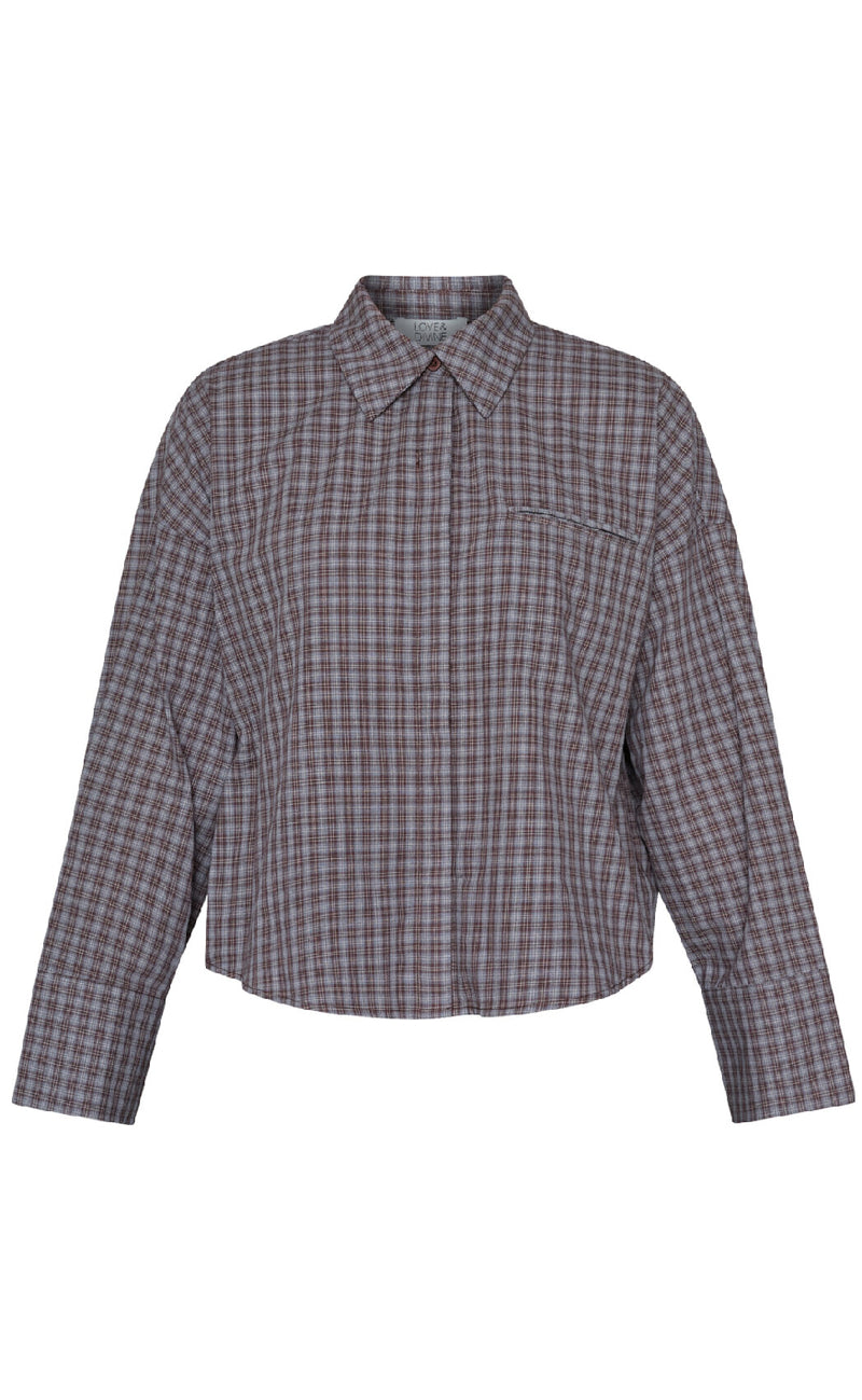 Love & Divine Skjorte - Love1495 - Brown Check