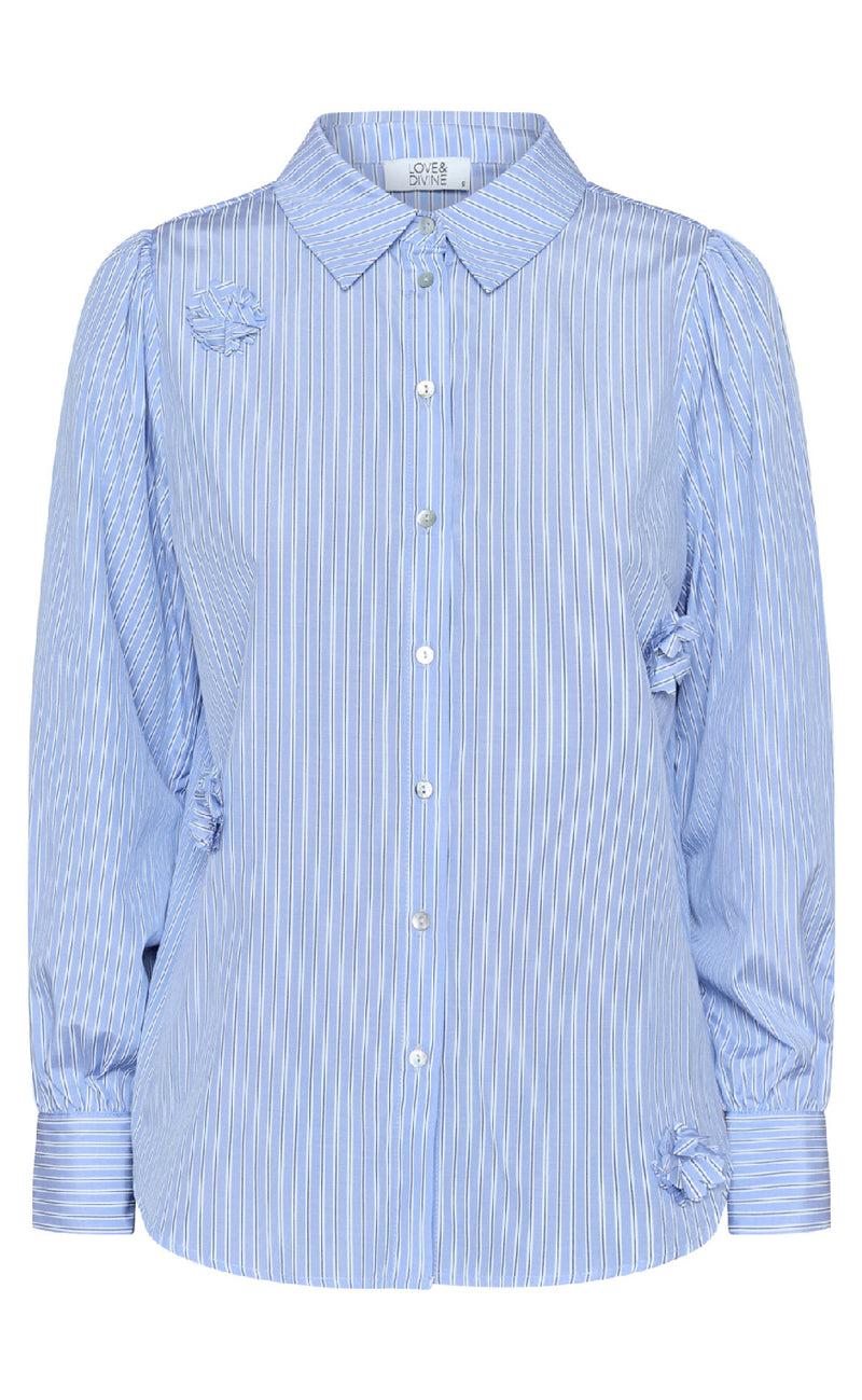 Love & Divine Skjorte - Love919-21 - Blue Stripes